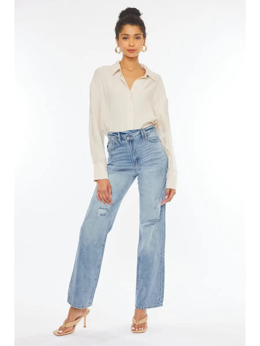 90's Wide Leg Straight Jean