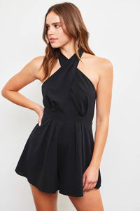 Cross Neck Romper