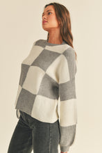Load image into Gallery viewer, Oversized Checkerboard Pullover