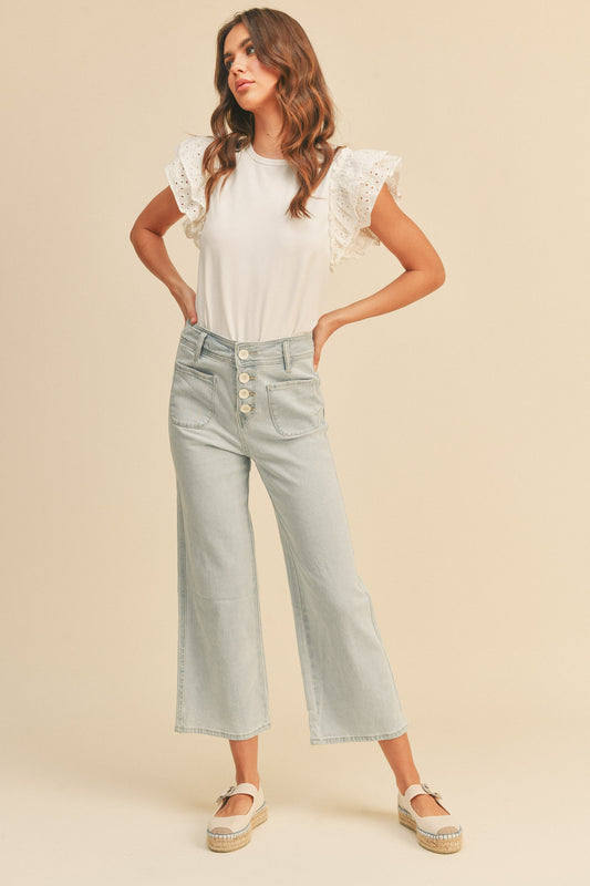 Molly Wide Leg Denim Pants