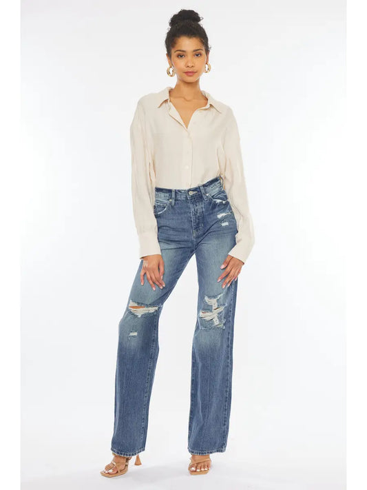 Ultra High Rise 90's Wide Leg Flare Jean