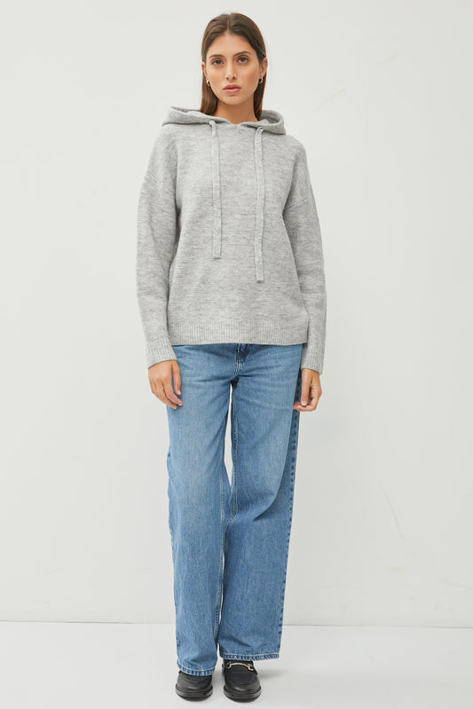 Winnie Ribbed Hooded Sweater