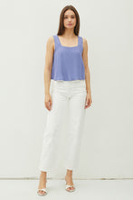 Load image into Gallery viewer, Flowy Square Neck Crop Tank