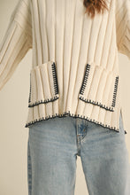 Load image into Gallery viewer, Wide Ribbed Stitch Detail Sweater