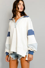 Load image into Gallery viewer, French Terry Color-Block Sweatshirt