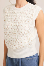 Load image into Gallery viewer, Sleeveless Crochet Knit Top