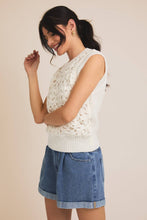 Load image into Gallery viewer, Sleeveless Crochet Knit Top