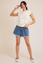 Load image into Gallery viewer, Sleeveless Crochet Knit Top