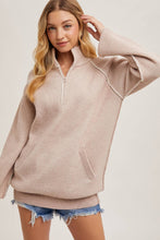 Load image into Gallery viewer, Kayla Half-Zipper Sweater