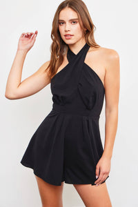 Cross Neck Romper