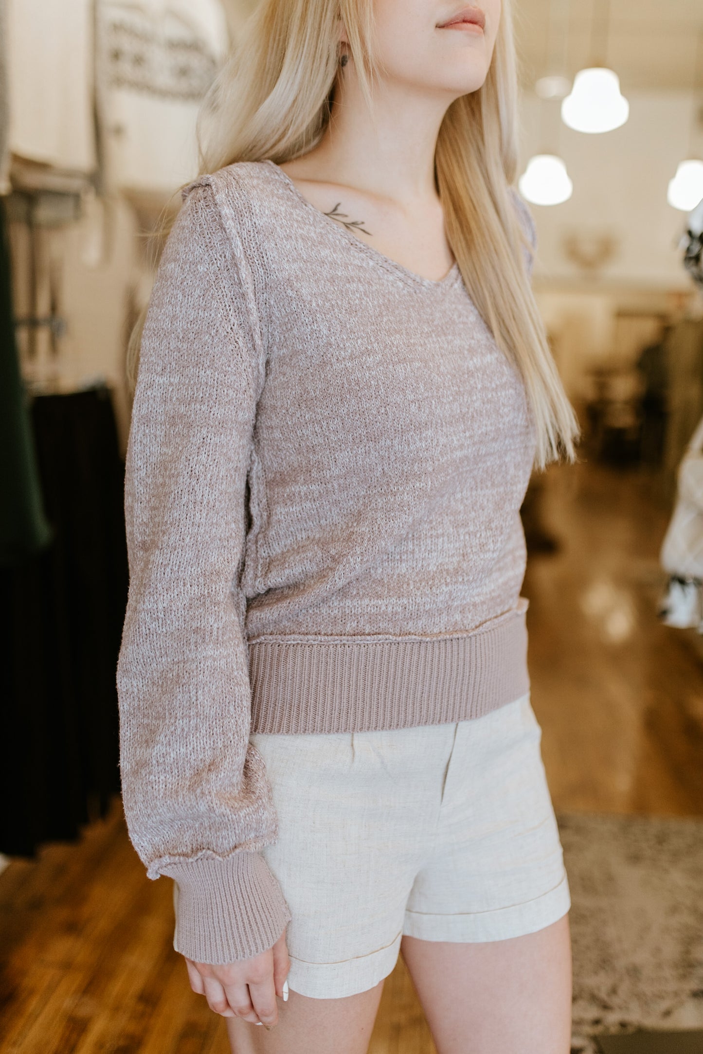 Bubble Sleeve Sweater